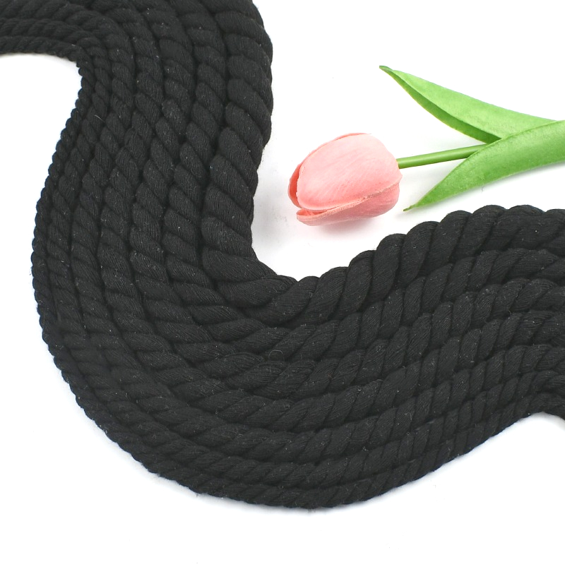 Sewing Thread In Textile - 1-5M 5-20mm Nero 3 Condizioni Cavo