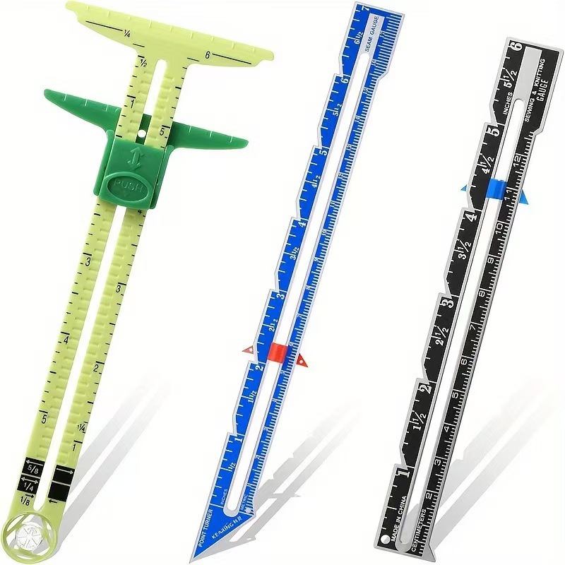 Sewing Gauge Ruler - Righello da cucito 5-IN-1, calibro di