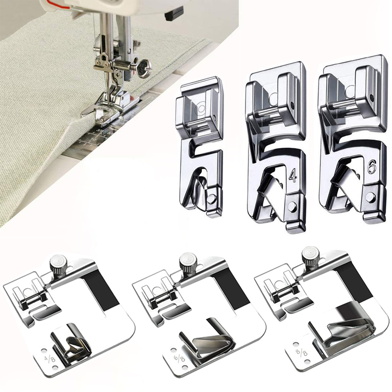 Sewing Gauge Ruler - 3 pezzi orlo arrotolato macchina da
