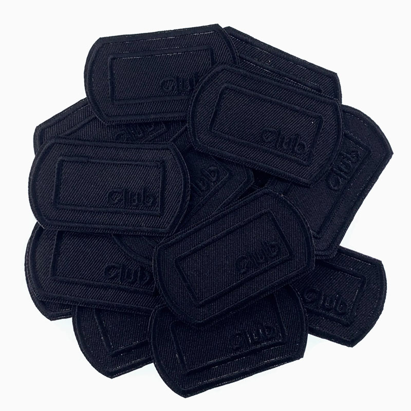 Velcro Sew On - 5 pezzi toppe nere per vestiti