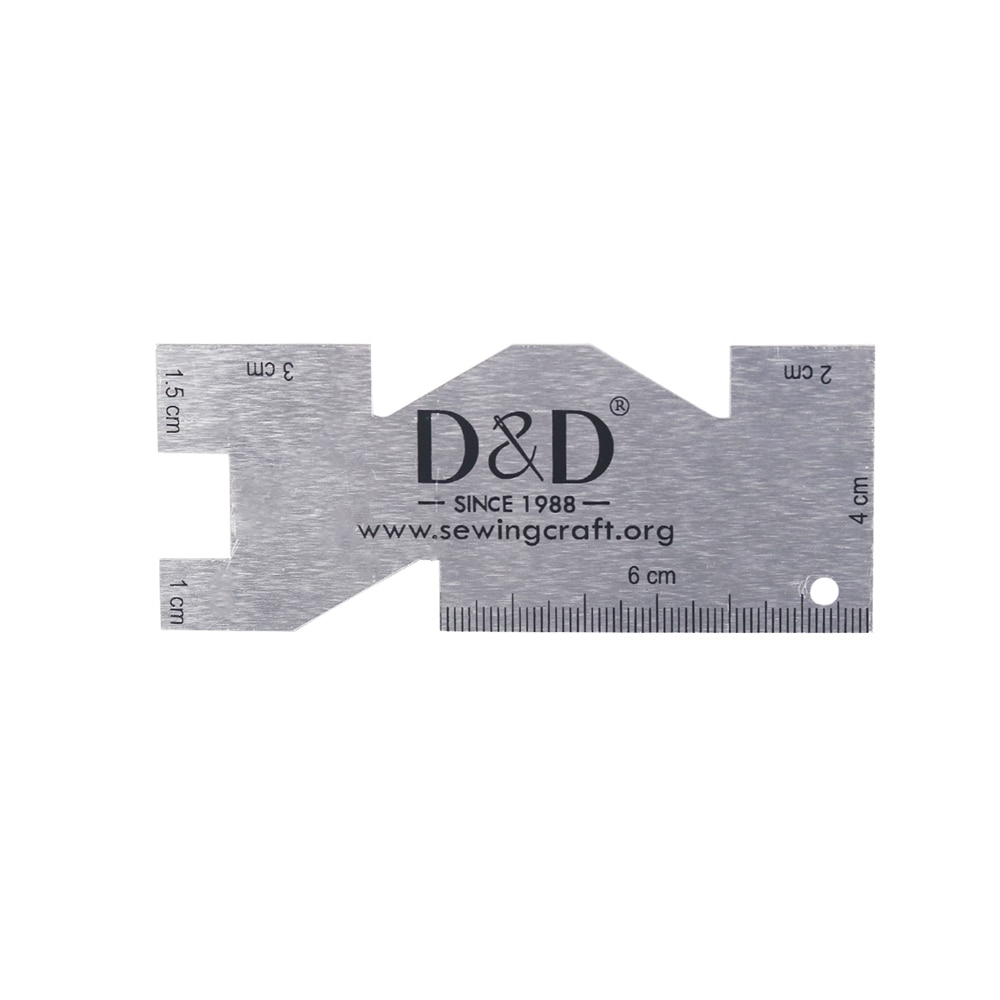 Sewing Gauge Ruler - Calibro di misurazione in metallo righello