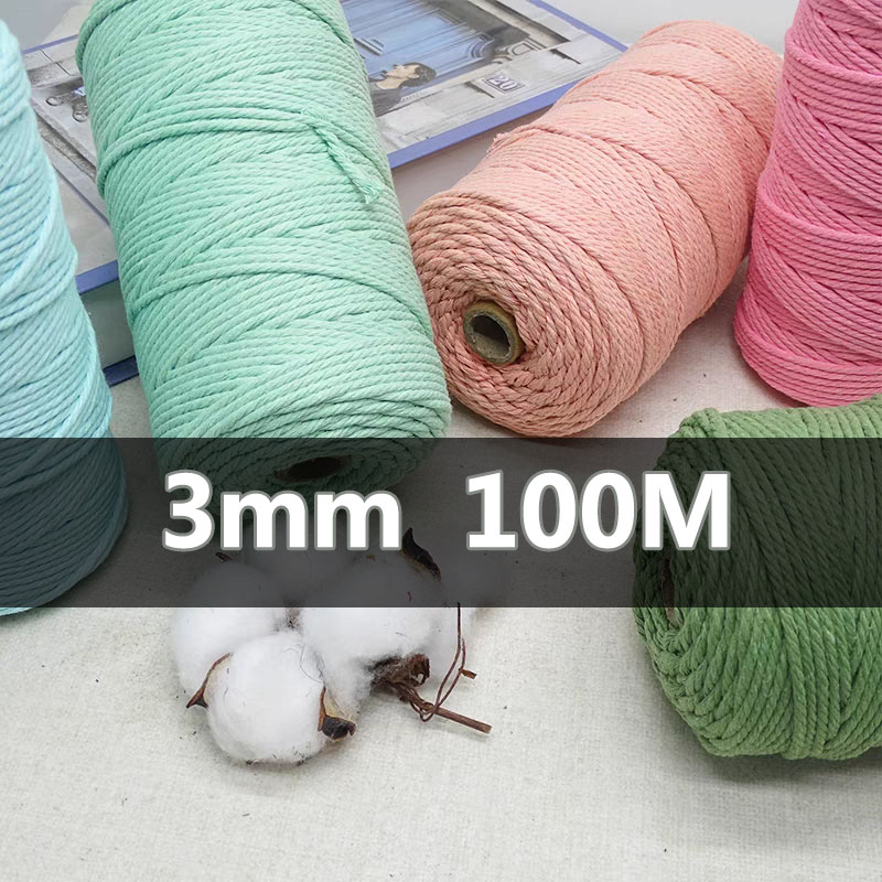 Sewing Thread In Textile - 3mm 100M Macrame Cord Corda Spago