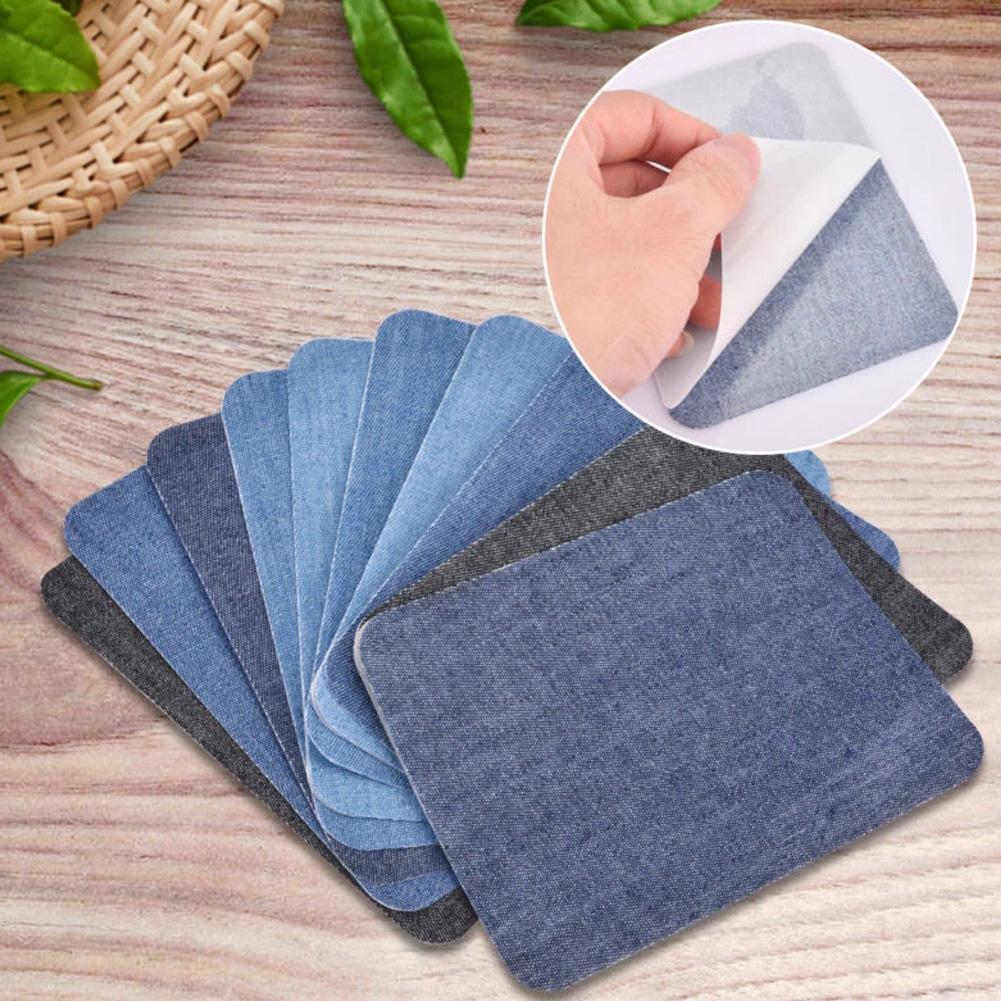Velcro Sew On - 20 pz Denim Taglio Pezzo Ferro