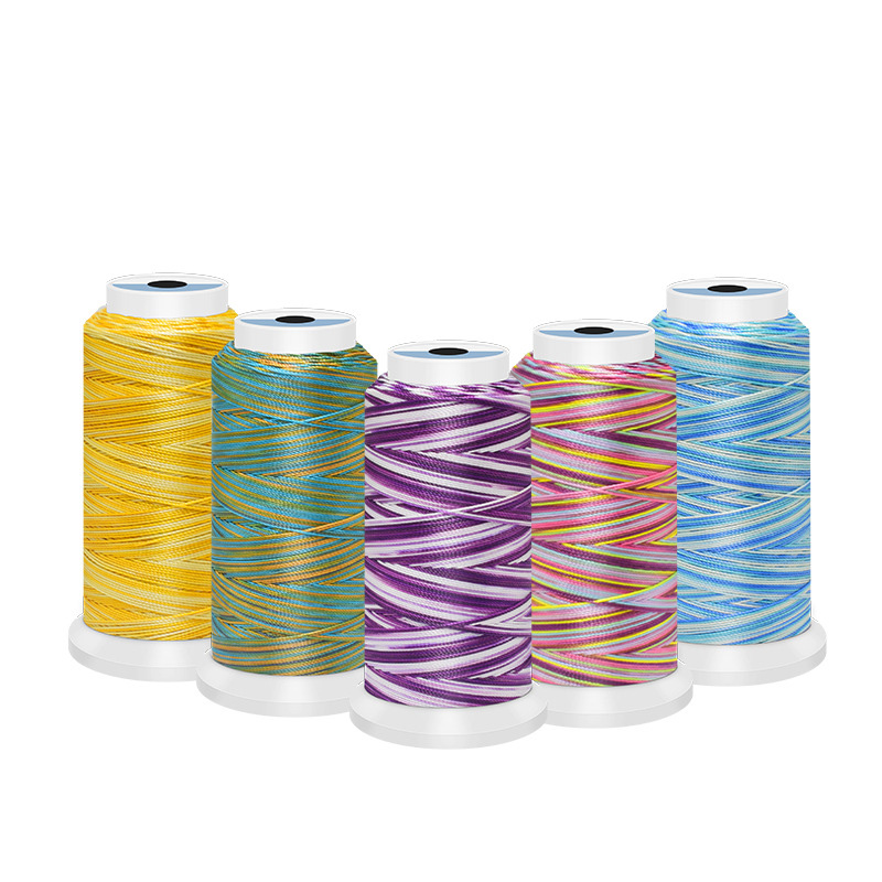 Sewing Thread In Textile - 0.5/0.8/1mm poliestere arcobaleno colori fai da